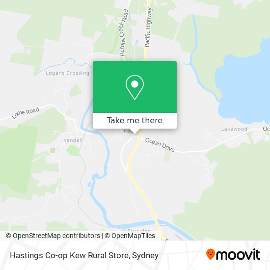 Hastings Co-op Kew Rural Store map