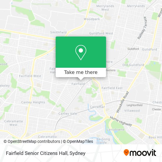 Fairfield Senior Citizens Hall map