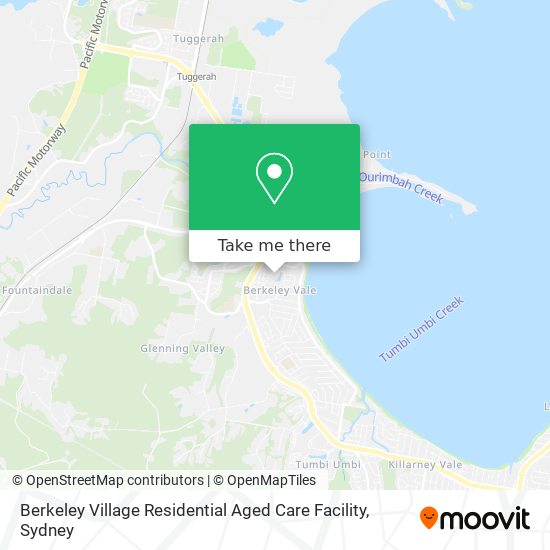 Mapa Berkeley Village Residential Aged Care Facility
