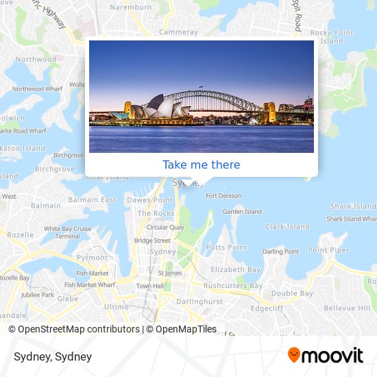 Mapa Sydney