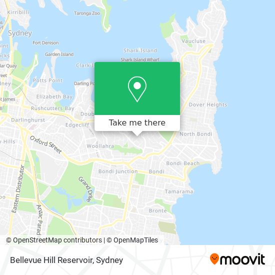 Bellevue Hill Reservoir map