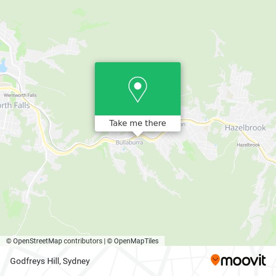 Mapa Godfreys Hill