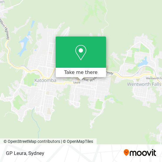 Mapa GP Leura