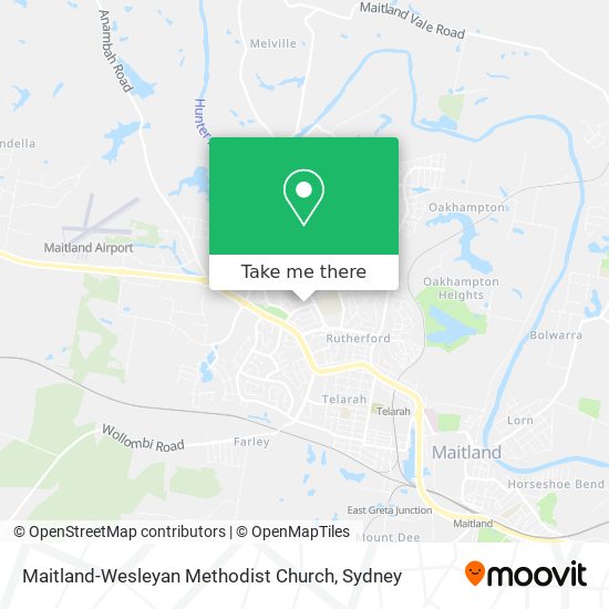 Maitland-Wesleyan Methodist Church map