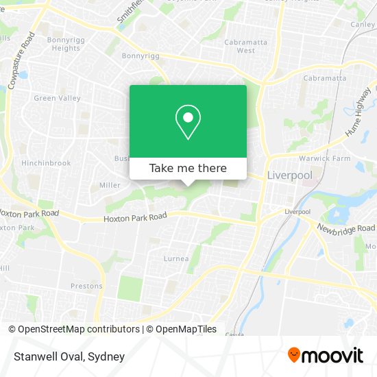 Stanwell Oval map
