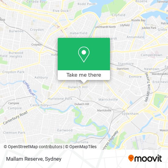 Mallam Reserve map