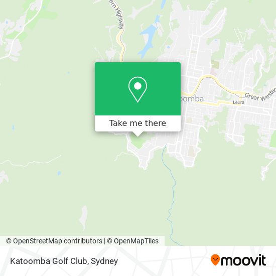 Mapa Katoomba Golf Club