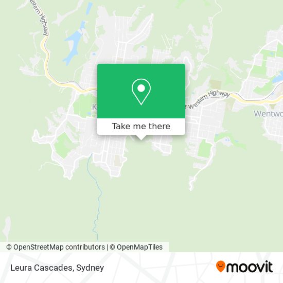 Leura Cascades map