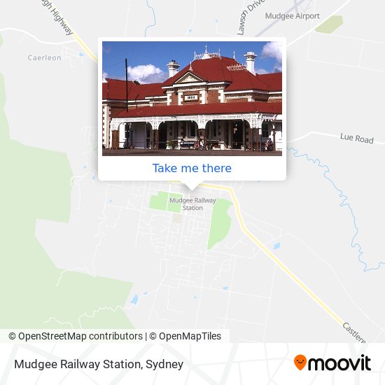 Mudgee Railway Station map