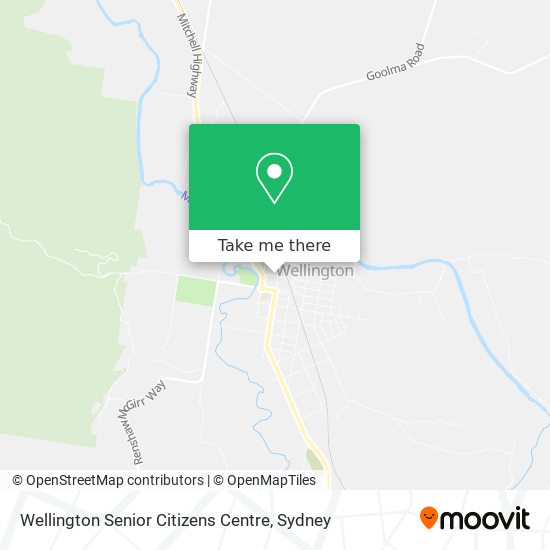 Wellington Senior Citizens Centre map
