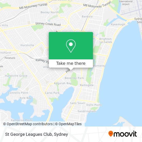 Mapa St George Leagues Club