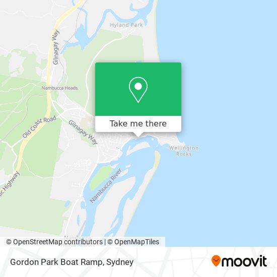 Gordon Park Boat Ramp map