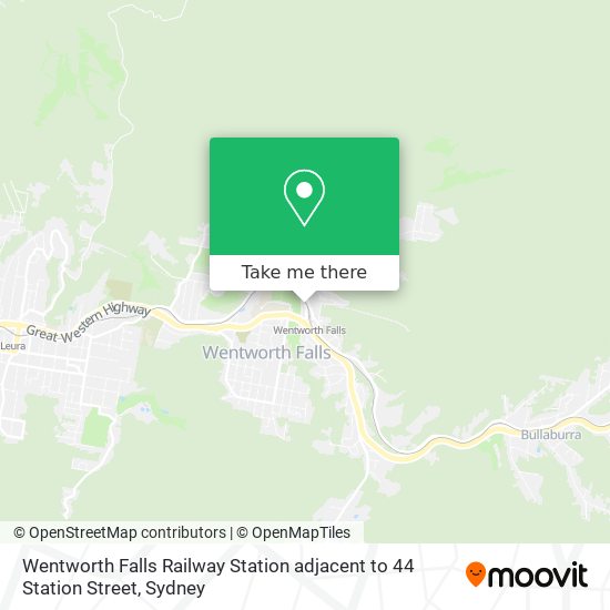 Mapa Wentworth Falls Railway Station adjacent to 44 Station Street