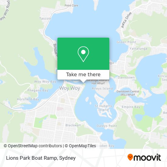 Mapa Lions Park Boat Ramp