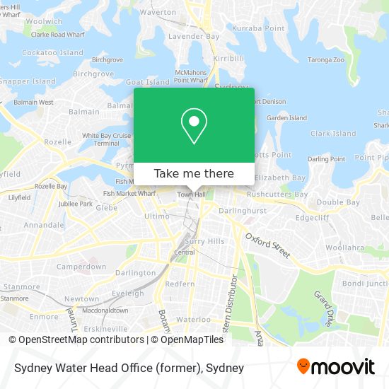 Mapa Sydney Water Head Office (former)