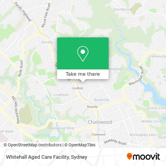 Whitehall Aged Care Facility map
