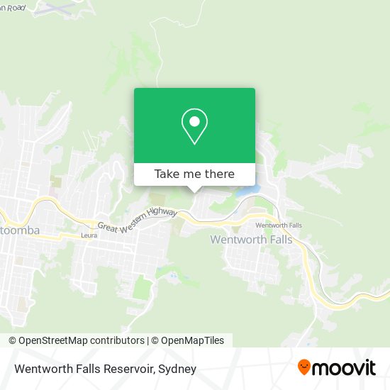 Wentworth Falls Reservoir map