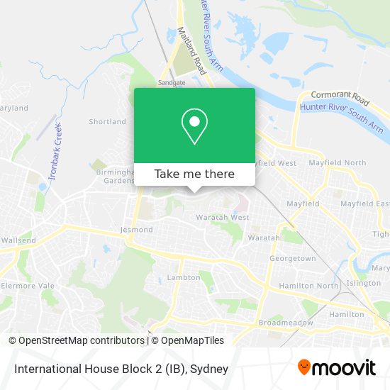 Mapa International House Block 2 (IB)