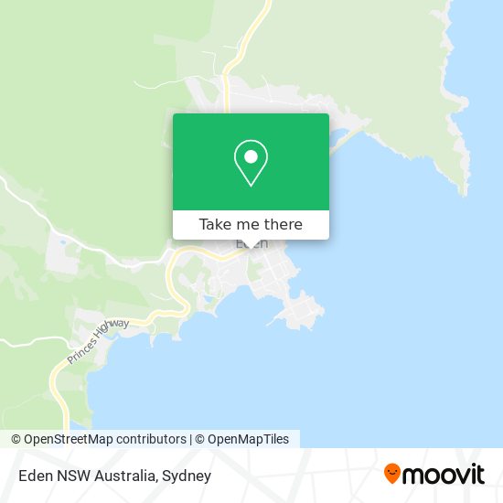 Eden NSW Australia map