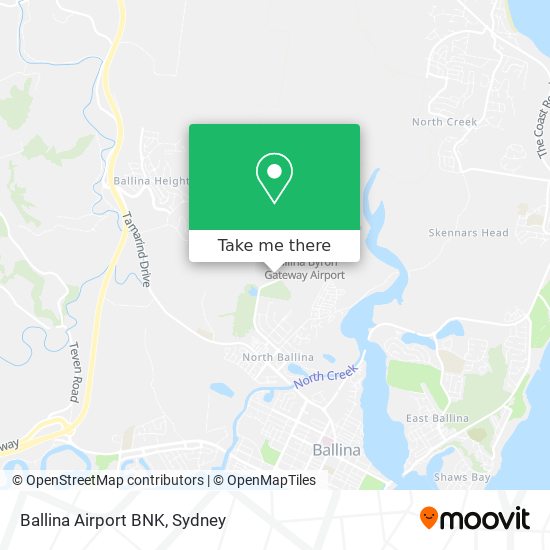 Mapa Ballina Airport BNK