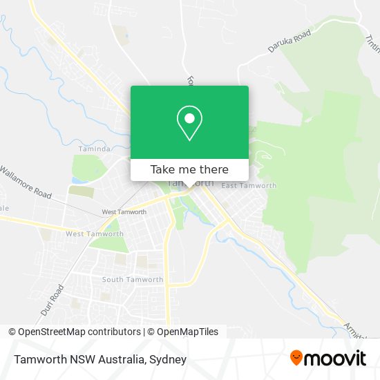 Tamworth NSW Australia map