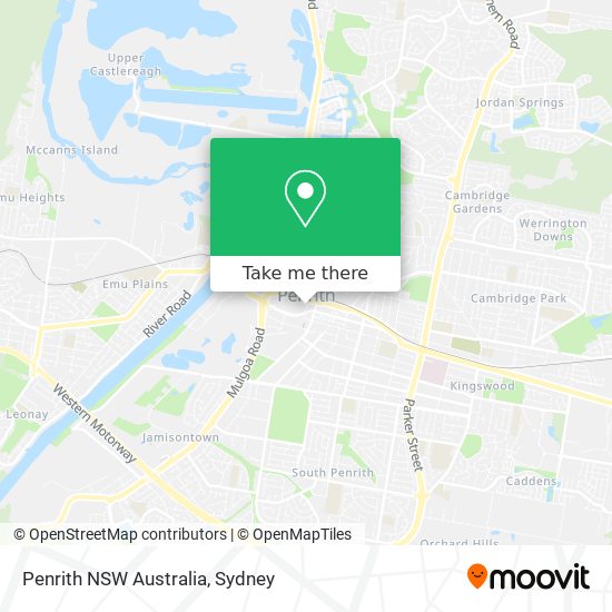 Mapa Penrith NSW Australia
