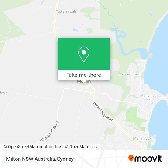 Milton NSW Australia map