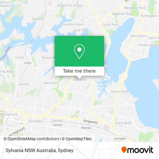 Mapa Sylvania NSW Australia