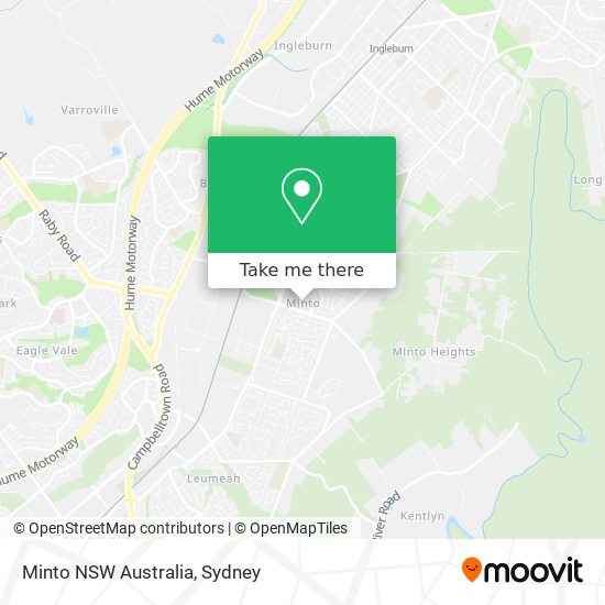 Minto NSW Australia map