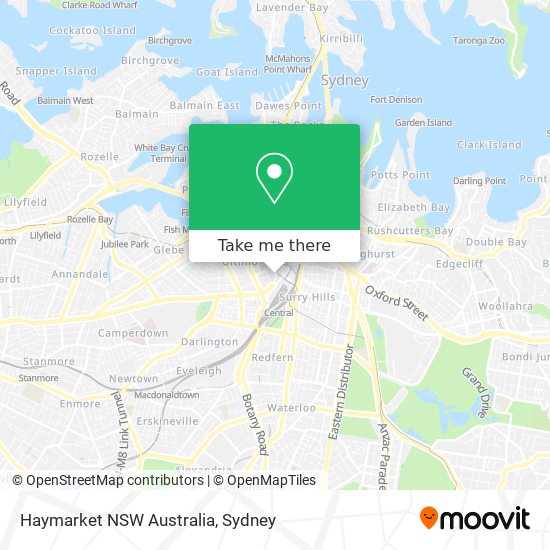 Mapa Haymarket NSW Australia