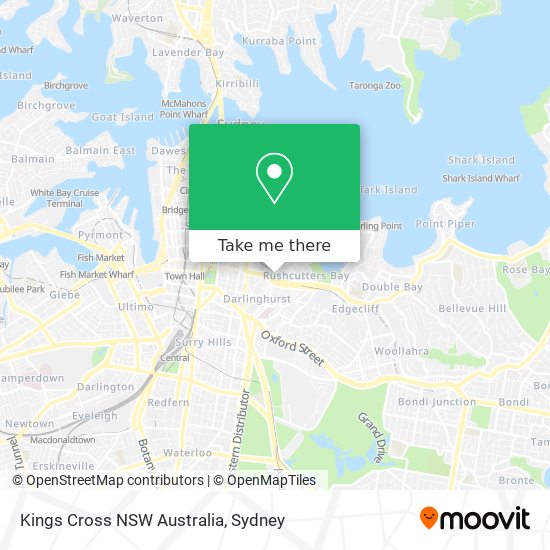 Kings Cross NSW Australia map