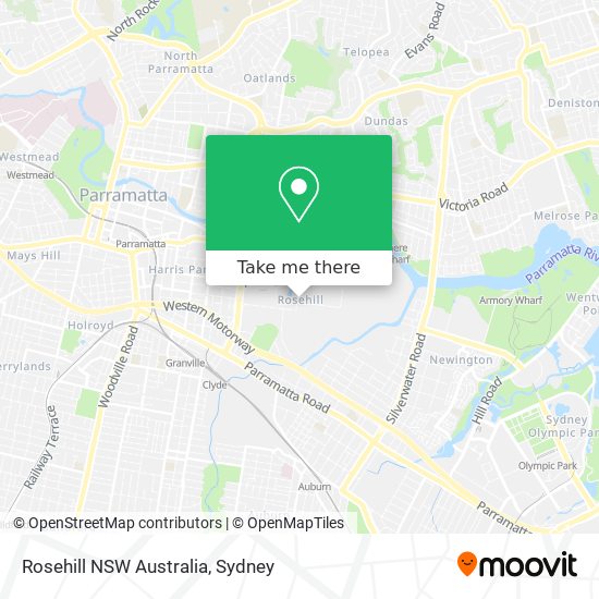 Mapa Rosehill NSW Australia