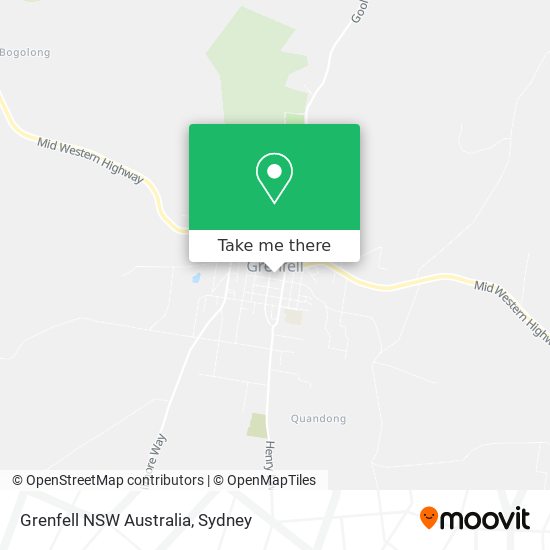 Grenfell NSW Australia map