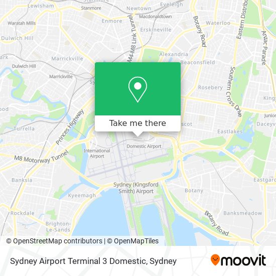 Mapa Sydney Airport Terminal 3 Domestic