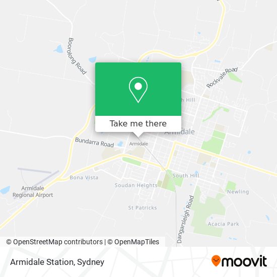 Armidale Station map