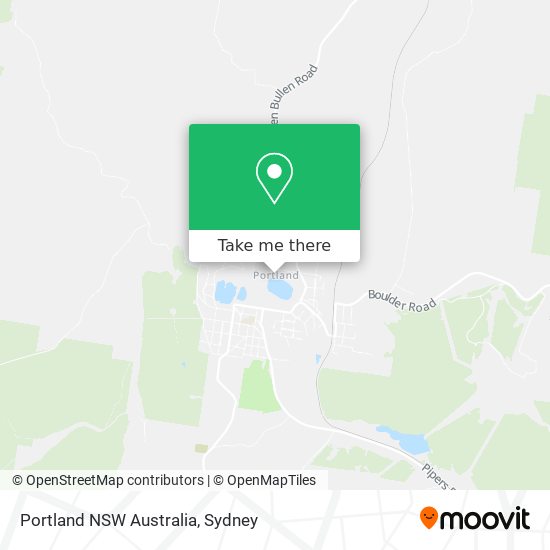 Portland NSW Australia map