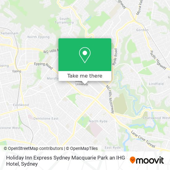 Holiday Inn Express Sydney Macquarie Park an IHG Hotel map