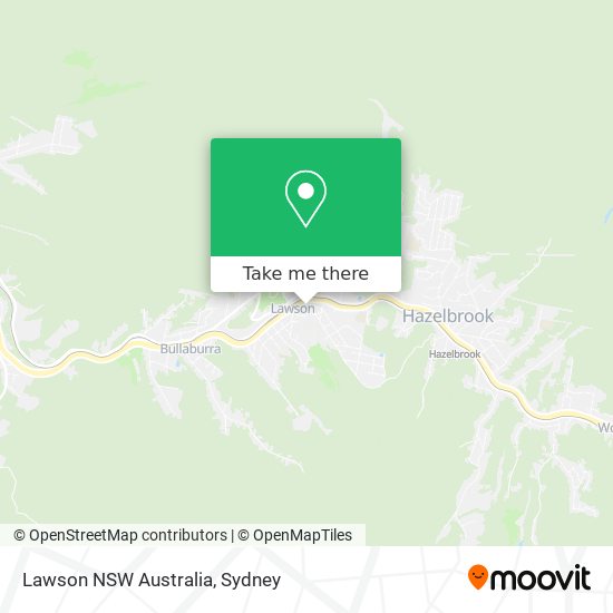 Lawson NSW Australia map