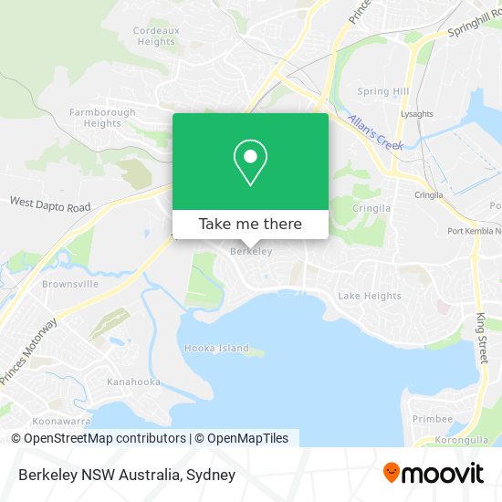 Berkeley NSW Australia map
