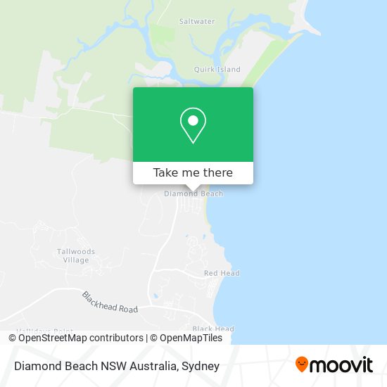 Diamond Beach NSW Australia map