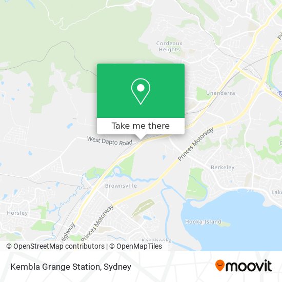 Kembla Grange Station map