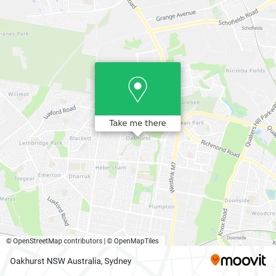 Oakhurst NSW Australia map