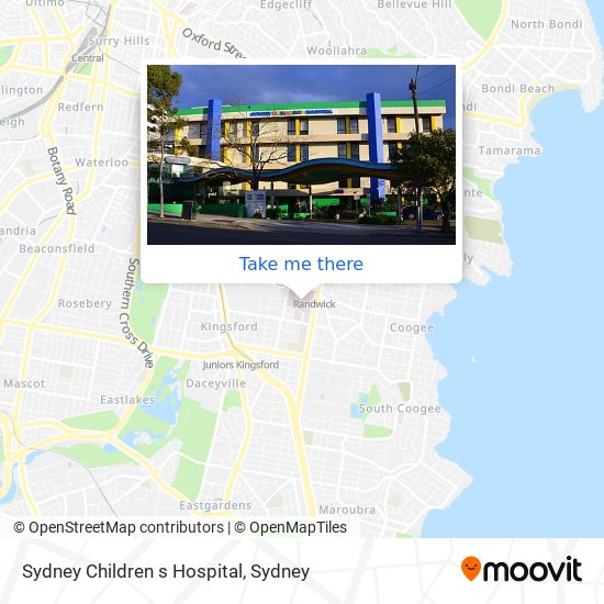 Sydney Children s Hospital map