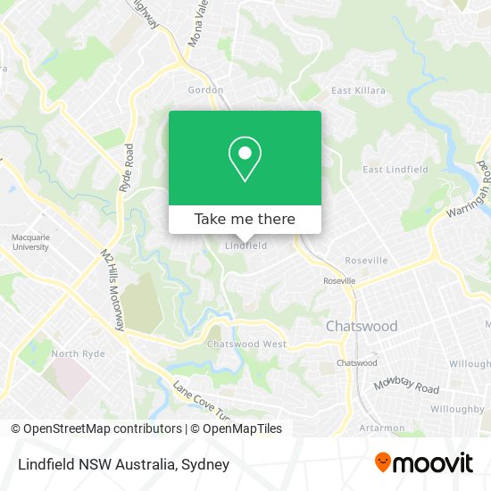Lindfield NSW Australia map