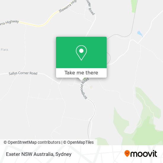 Exeter NSW Australia map