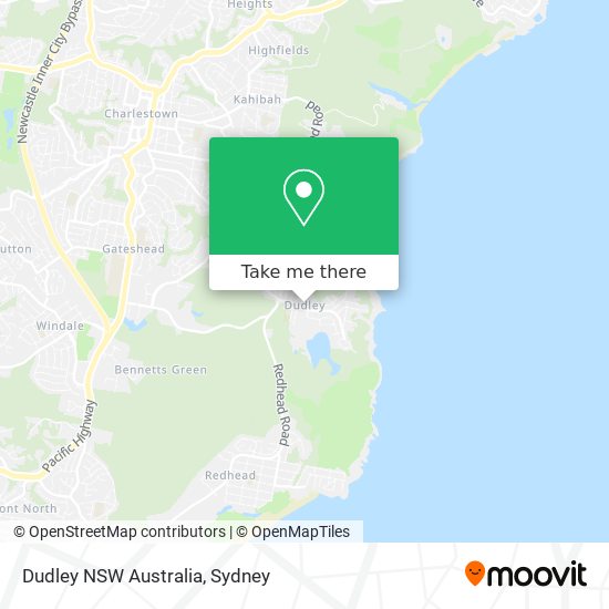 Mapa Dudley NSW Australia