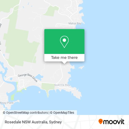 Mapa Rosedale NSW Australia