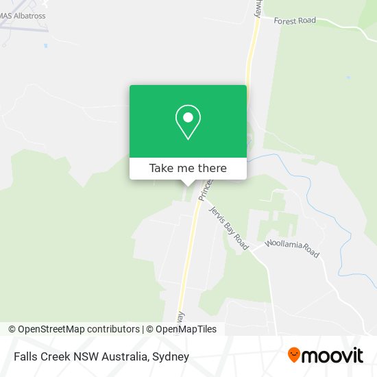 Falls Creek NSW Australia map