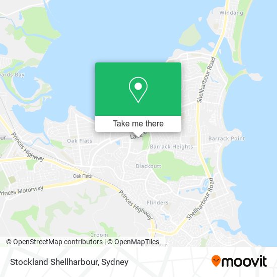 Mapa Stockland Shellharbour