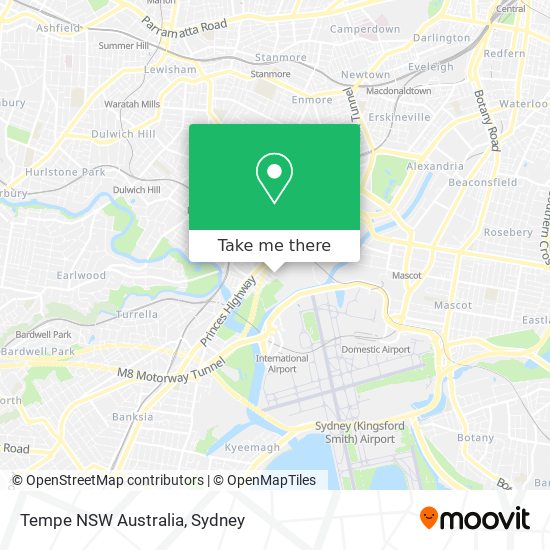 Tempe NSW Australia map